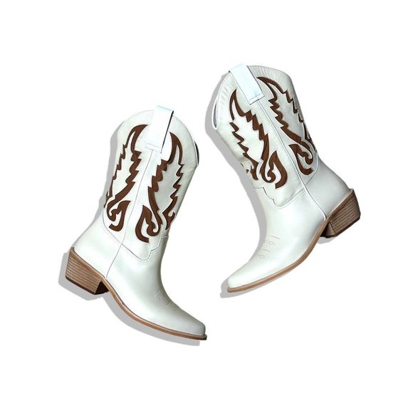 Free People x Mutma Colorado Springs Western Cowboy Boots Sz 7 $398 - Picture 1 of 9
